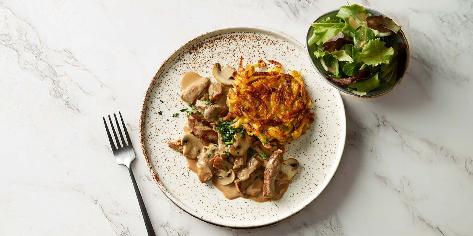 Zürcher Geschnetzeltes mit Rösti