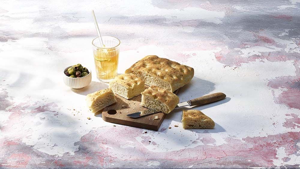 Focaccia bien moelleuse