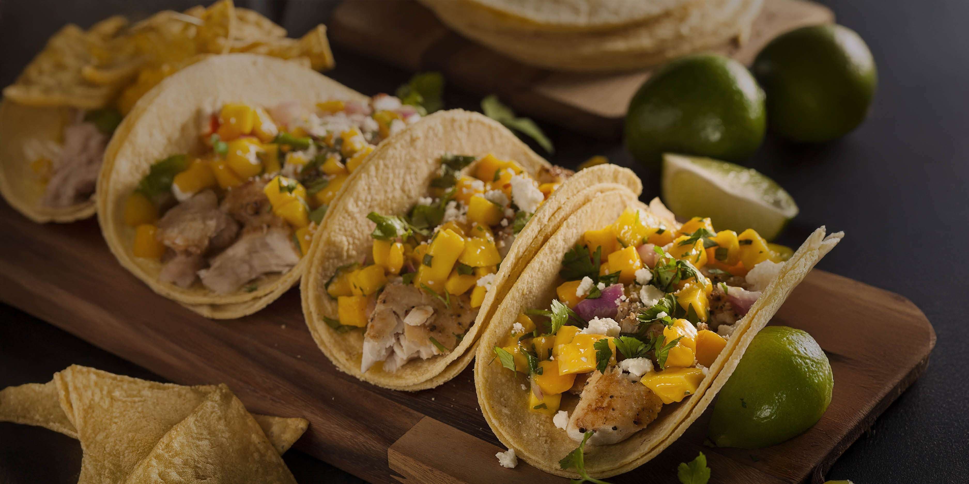 Fisch-Tacos mit Mango-Salsa