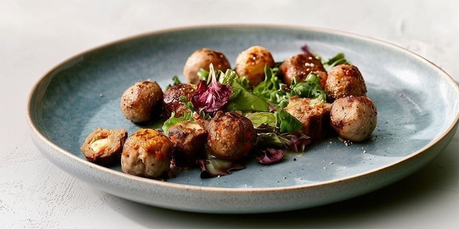 Boulettes de viande fourrées à la mozzarella