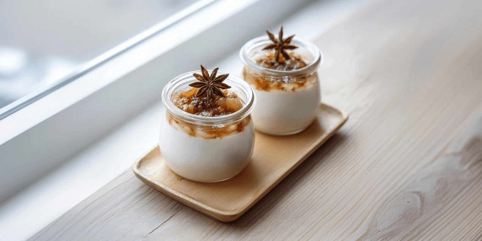 Panna Cotta mit Apfelkompott