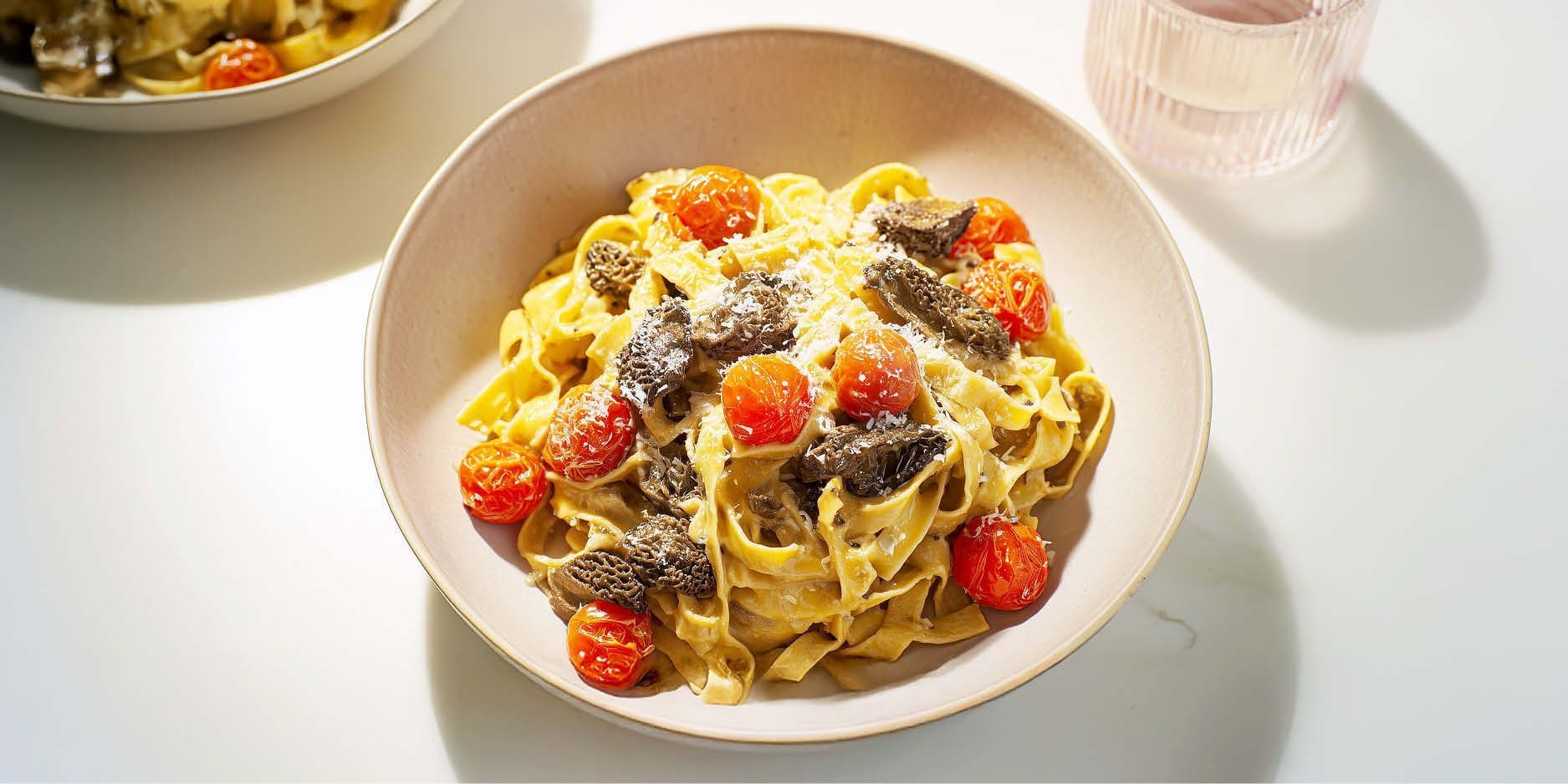 Pâtes one-pot avec sauce aux morilles