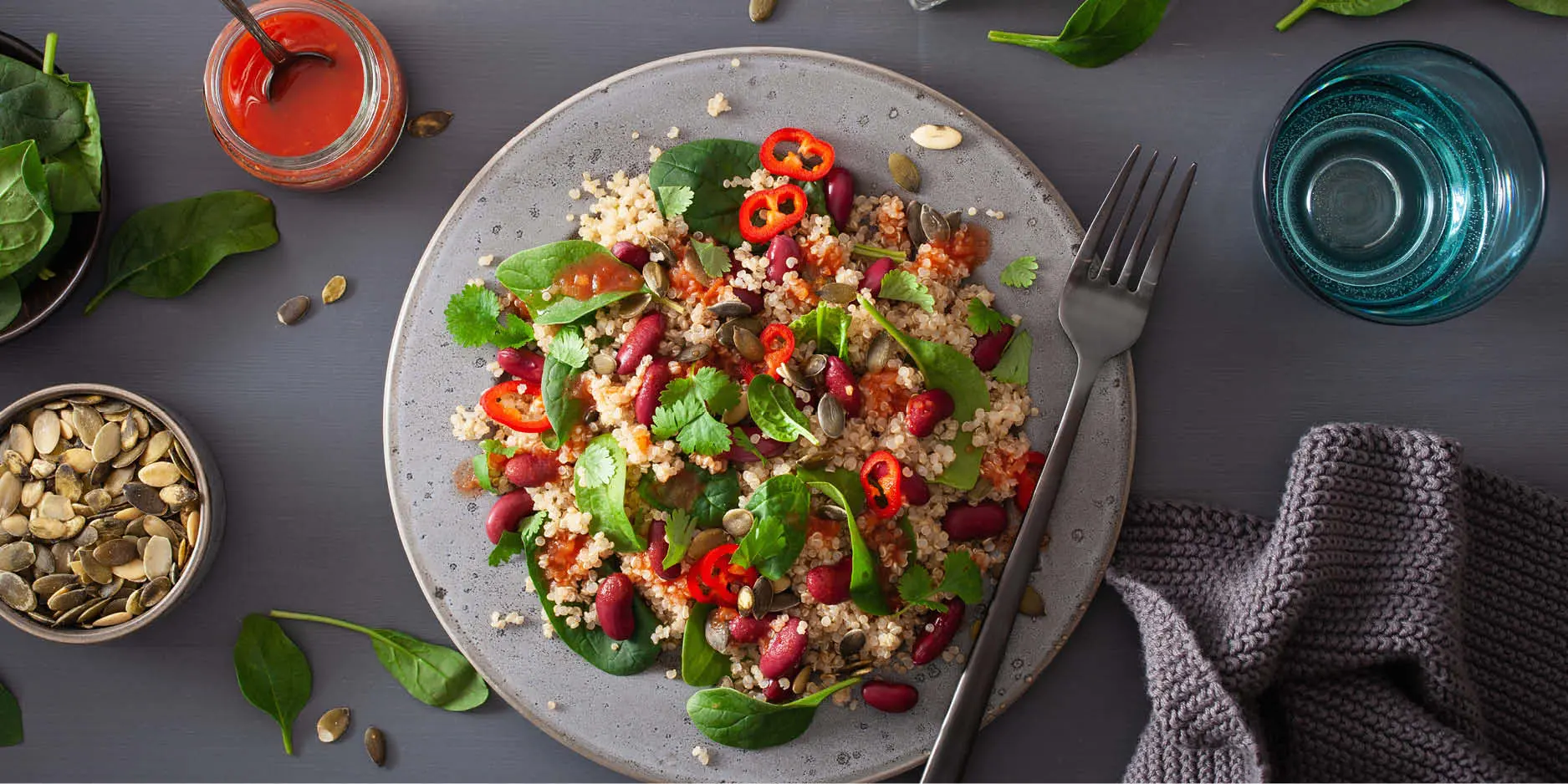 Asiatischer Quinoasalat