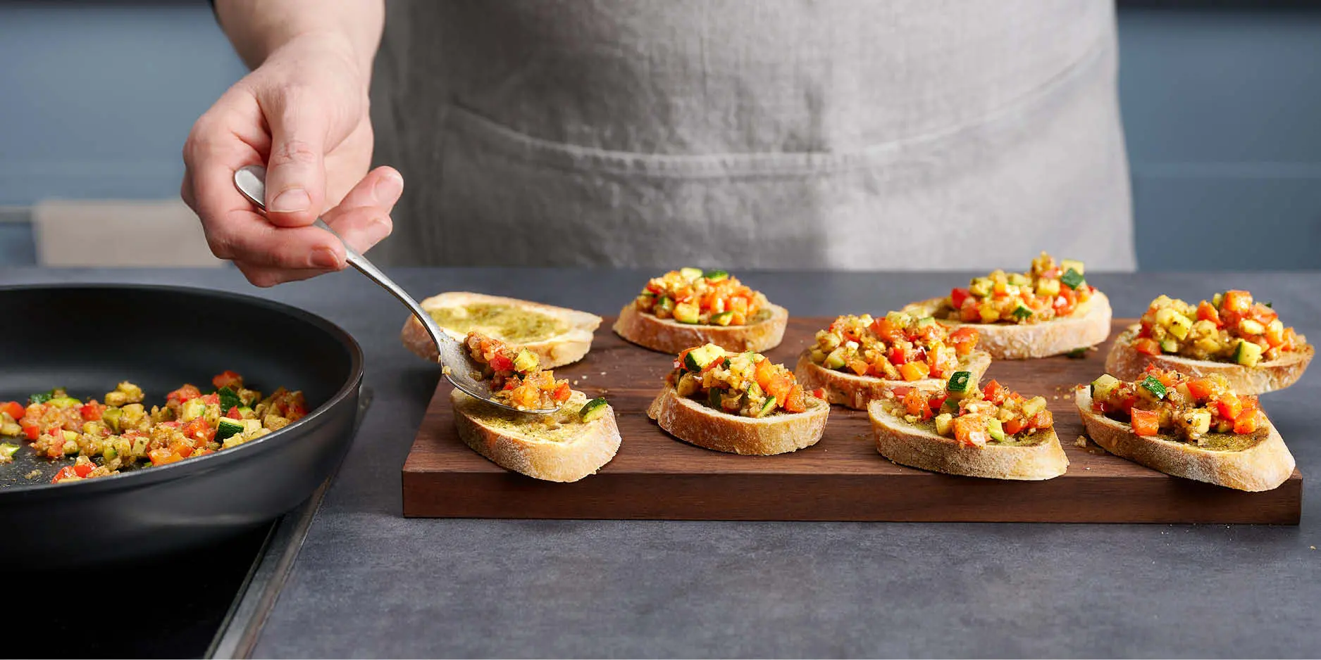 Bruschetta aux légumes