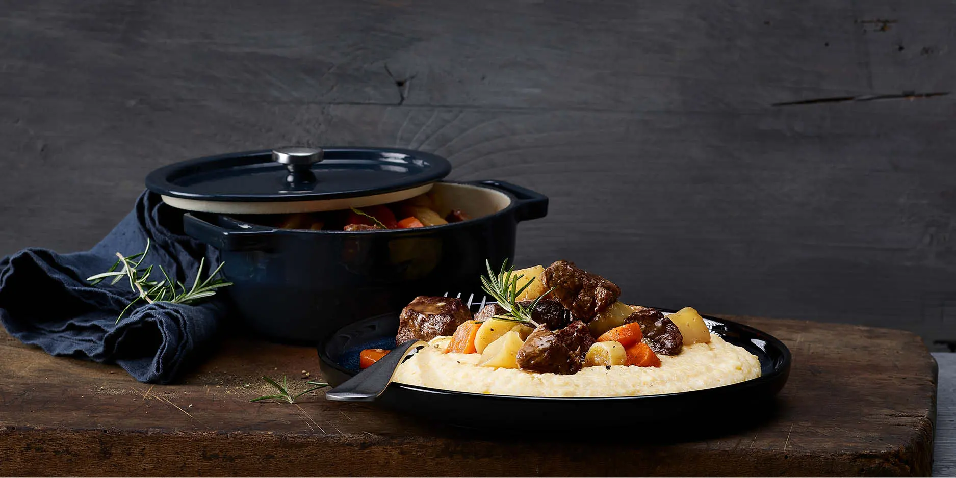 Potée d'hiver corsée avec polenta