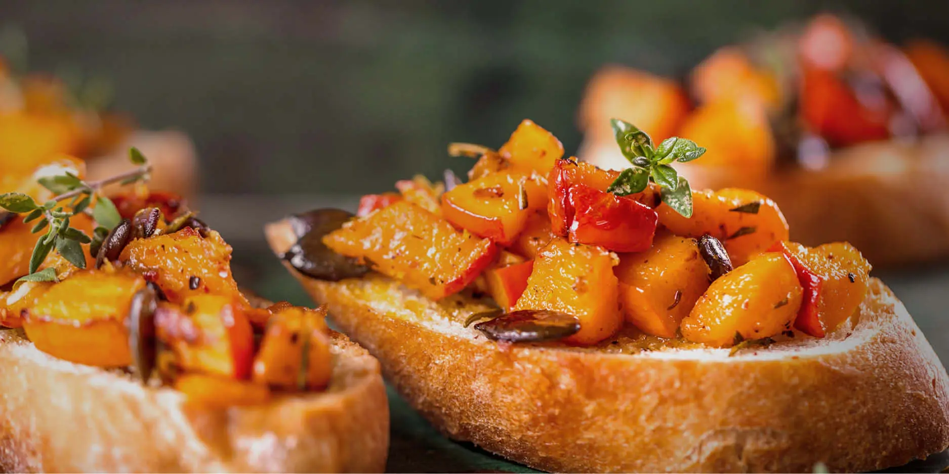 Kürbis-Bruschetta