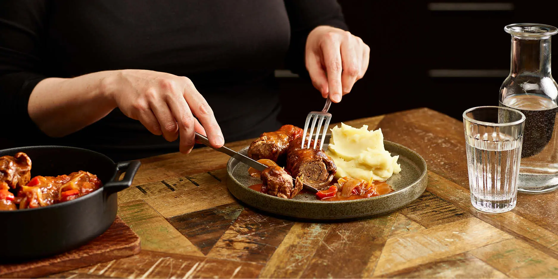 Roulades de bœuf au jambon cru et à la sauge