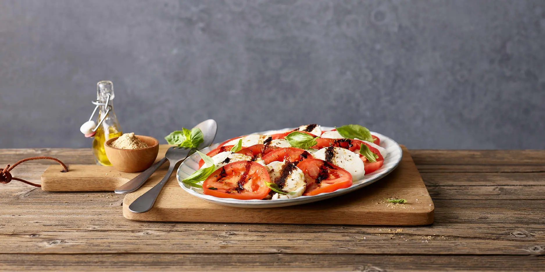 Salade de tomates et mozzarella